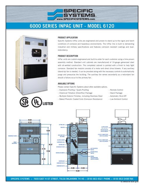6000 SERIES INPAC UNIT - MODEL 6120 - Specific Systems