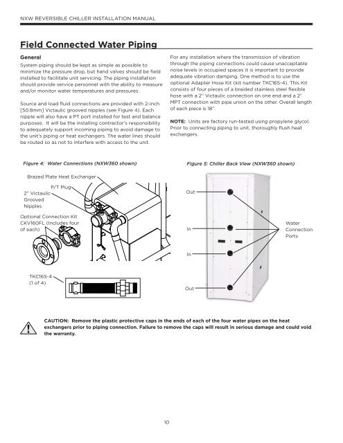 NX W R e v ersible Chiller Installation Manual - WaterFurnace