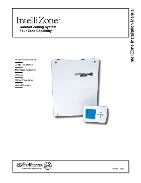 Intellizone Installation Manual Waterfurnace