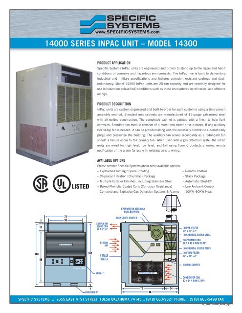 14000 SERIES INPAC UNIT â MODEL 14300 - Specific Systems