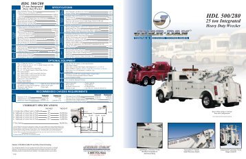 Jerr-Dan HDL 500/280 25 Ton Integrated - Twin State Equipment