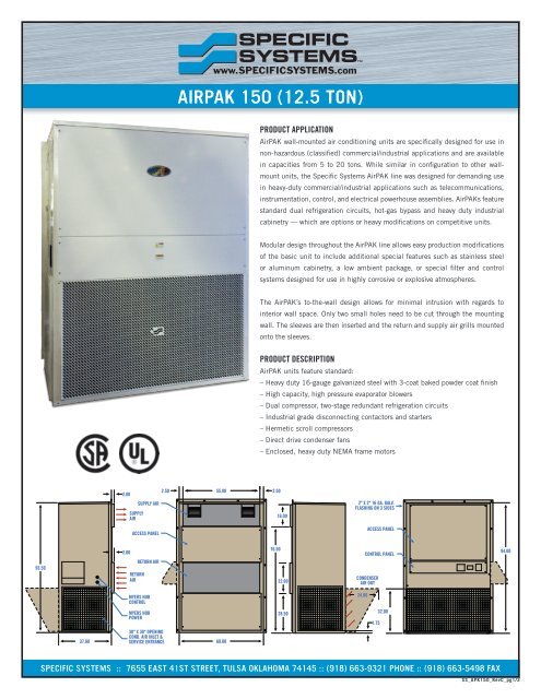 AIRPAK 150 (12.5 TON) - Specific Systems