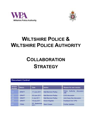Collaboration Strategy - Police and Crime Commissioner for ...