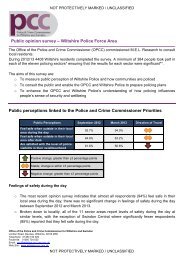 Public opinion survey - Force summary - Police and Crime ...