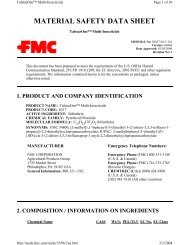 MATERIAL SAFETY DATA SHEET - Label