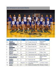 2011 Women's Lacrosse Roster - Urbana University Athletics