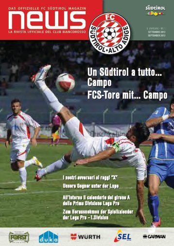 FCS News Ausgabe September - FC SÃ¼dtirol