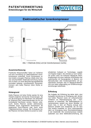 Elektrostatischer Ionenkompressor - H-IP-O