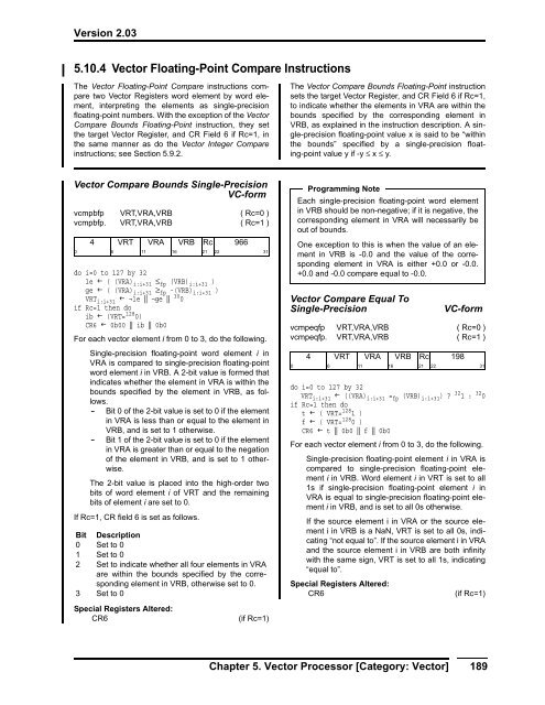 Power ISA™ Version 2.03 - Power.org