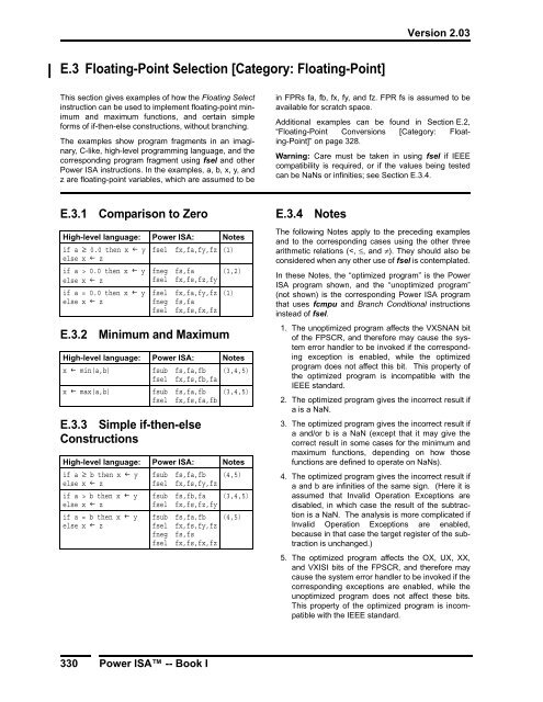 Power ISA™ Version 2.03 - Power.org