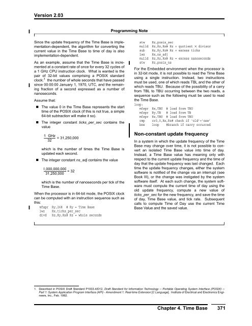 Power ISA™ Version 2.03 - Power.org