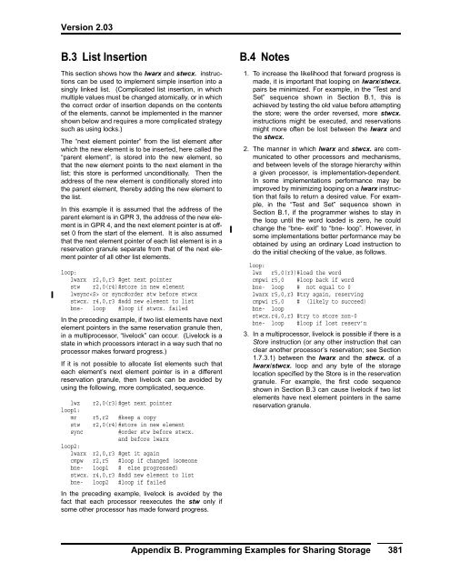 Power ISA™ Version 2.03 - Power.org