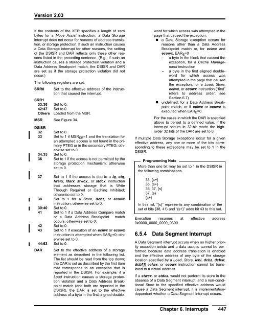 Power ISA™ Version 2.03 - Power.org