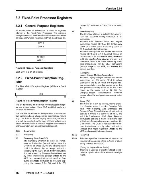 Power ISA™ Version 2.03 - Power.org