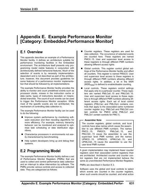 Power ISA™ Version 2.03 - Power.org