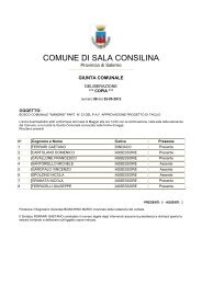 COMUNE DI SALA CONSILINA