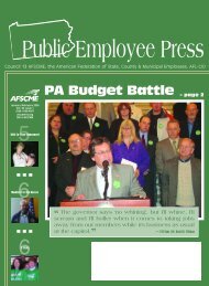 AFS PEP News - July Aug 07 - AFSCME Council 13