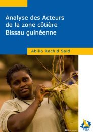 Analyse des acteurs de la zone cÃ´tiÃ¨re Bissau guinÃ©enne