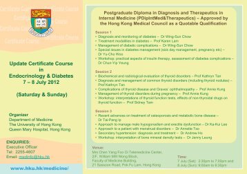 Update Certificate Course In - Department of Medicine, HKU & QMH