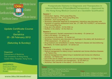 Geri-Flyer S1 - Department of Medicine, HKU & QMH - The ...