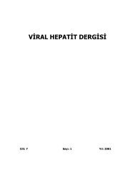 Viral Hepatit Dergisi 2001-1 - VHSD