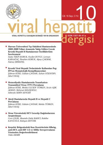 Viral Hepatit 2010 Dergisi-3 - VHSD