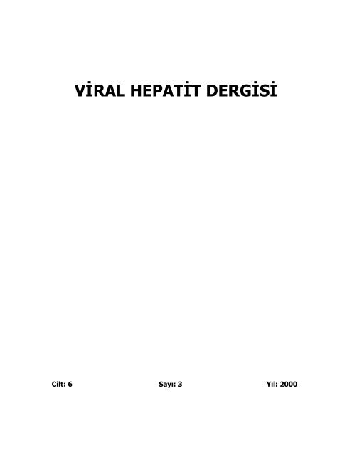 Viral Hepatit Dergisi 2000-3 - VHSD