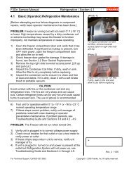 F3Dn Service Manual Refrigeration / Section 4.1 4.1 ... - FFSNorge