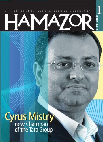 Hamazor Cover Issue 1-2013 - The World Zoroastrian Organisation