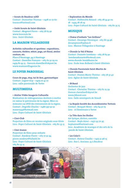 "Guide de la Vie associative" 2012-2013 - Saint-Ghislain