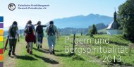 Pilgern und BergspiritualitÃ¤t - Kreisbildungswerk