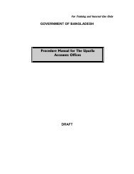 GOVERNMENT OF BANGLADESH Procedure Manual - Office of the ...