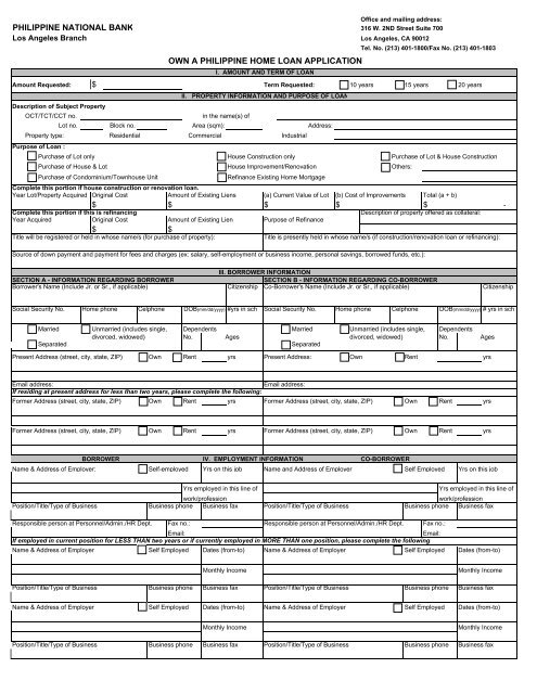 9 Business Loan Application Form Templates Pdf Free Premium