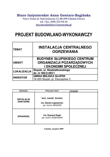 PBW instalacja centralnego ogrzewania - SCOPiES - rzislupsk.pl