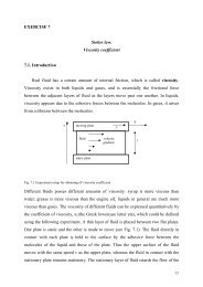 EXERCISE 7 Stokes law. Viscosity coefficient 7.1. Introduction Real ...