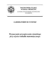 Wyznaczanie wartoÅci przyspieszenia ziemskiego g przy uÅ¼yciu ...