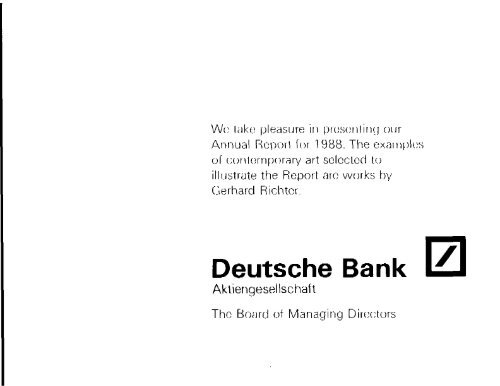 Deutsche Bank 1 1 Historische Gesellschaft Der Deutschen Bank E V