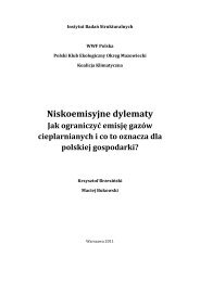 Niskoemisyjne dylematy - Jak ograniczyć emisję gazów ... - WWF