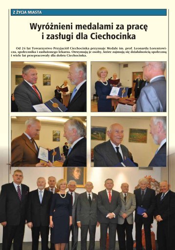 WyrÃ³Å¼nieni za pracÄ i zasÅugi dla Ciechocinka - Ciechocinek.pl