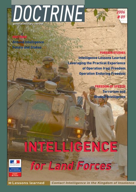 doctrine - Le Centre de Doctrine d'Emploi des Forces