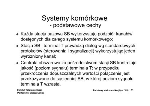 Systemy radiokomunikacji ruchomej