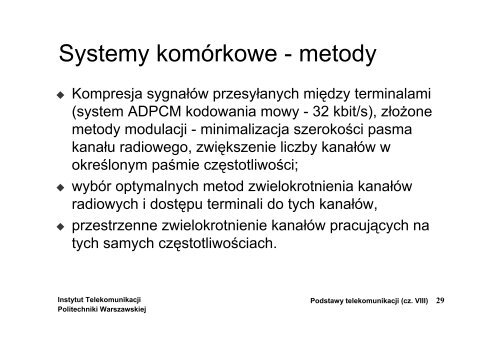 Systemy radiokomunikacji ruchomej