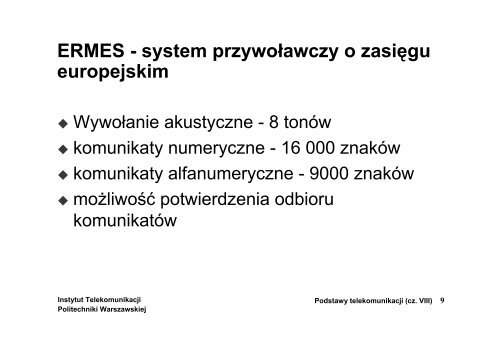 Systemy radiokomunikacji ruchomej