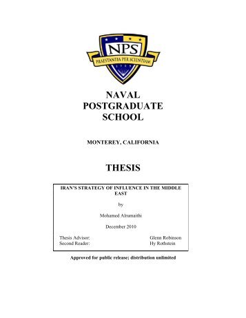 NAVAL POSTGRADUATE SCHOOL THESIS - NPS Publications ...