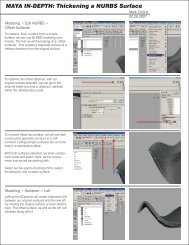 MAYA IN-DEPTH: Thickening a NURBS Surface - Proxy