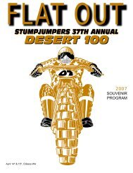 2007 Desert 100 Program [PDF 21MB] - Stumpjumpers Motorcycle ...