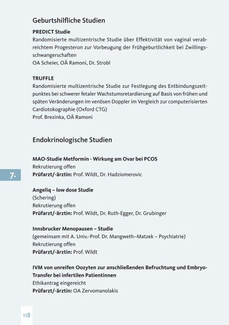 3. - Universitätsklinik für FRAUENHEILKUNDE Innsbruck