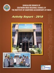 Activity Report 2010.pmd - Bangalore Branch of SIRC