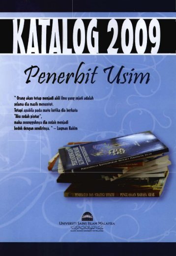 Katalog 2009 Penerbit USIM - e-Imtiyaz @ USIM.