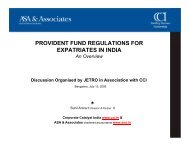 provident fund regulations for expatriates in india - Asa.in